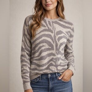 Equipment Gray Knit cashmere Top